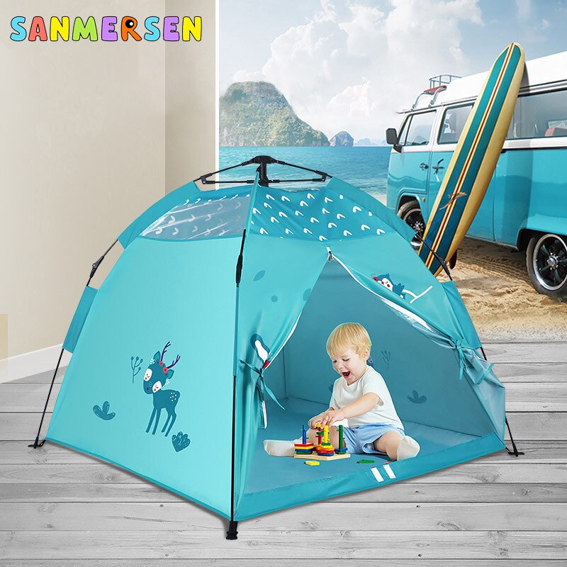 Faltbare freundlicher Zelt Spielzeug drinnen draussen Tipi Tragbare freundlicher Zelte Baby freundlicher Spielhaus Zelte freundlicher CartoonTent