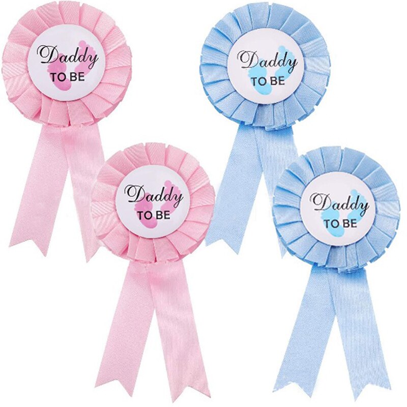 Bruid 2 In 1 Mama Om Worden Daddy Worden Blik Badge Pin Combo Kit Baby Shower Party Geslacht Onthult party