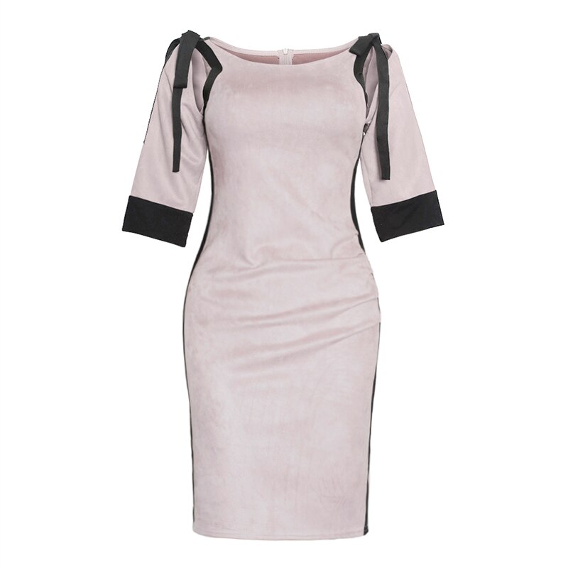 MD African Dress Ladies Ankara Midi Dresses Business Dress For Women Office Clothes Dashiki Outfit Vetement 183: Pink / XL