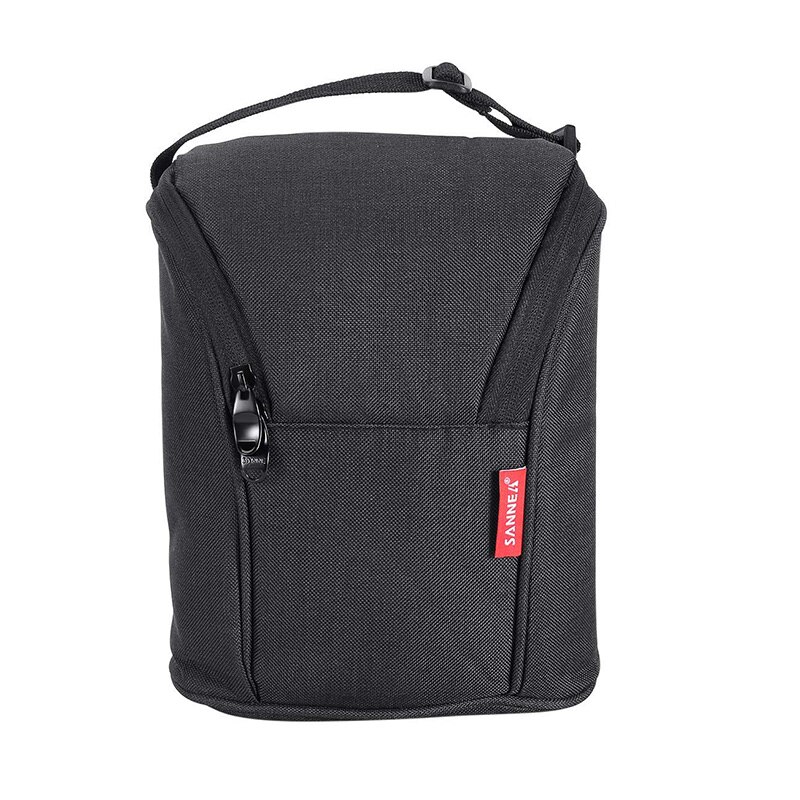 Insulated Mini Lunch Bag Lightweight Cooler Box for Women,Men & Kids Thermal Work Picnic Food Bag Tote Handbags,BPA Free: Black