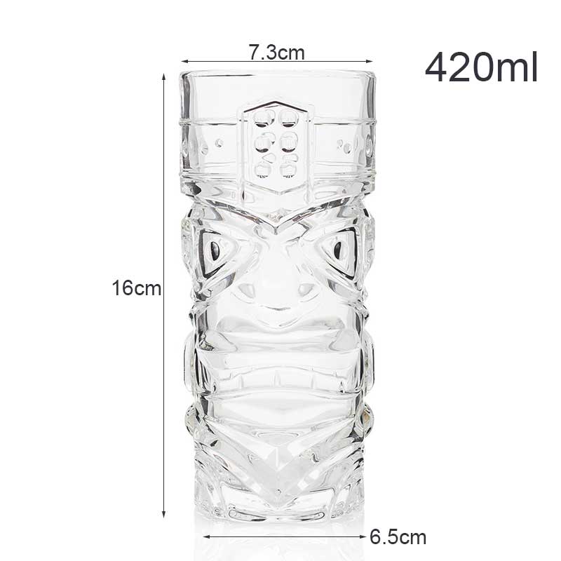 1Pcs Tiki Cocktail Glass Transparent Lead-free Win... – Grandado