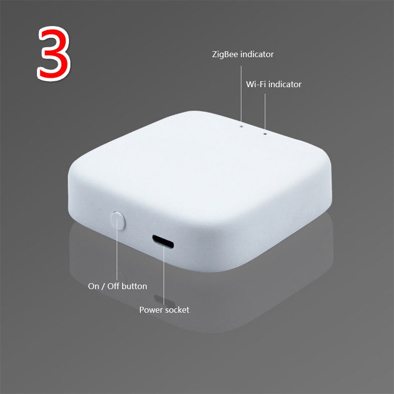 WIFI And ZigBee Temperature And Humidity Sensor With LCD Screen Display Working With TuYa ZigBee Hub/getway Smart Life: 3 zigbee getway