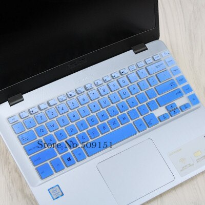 15 15.6 cal klawiatura protector skóry etui na ASUS vivobook s15 x510UQR x510uf x510uq x510 x510u S510 S510UA S510UN S510UQ: Gradual blue