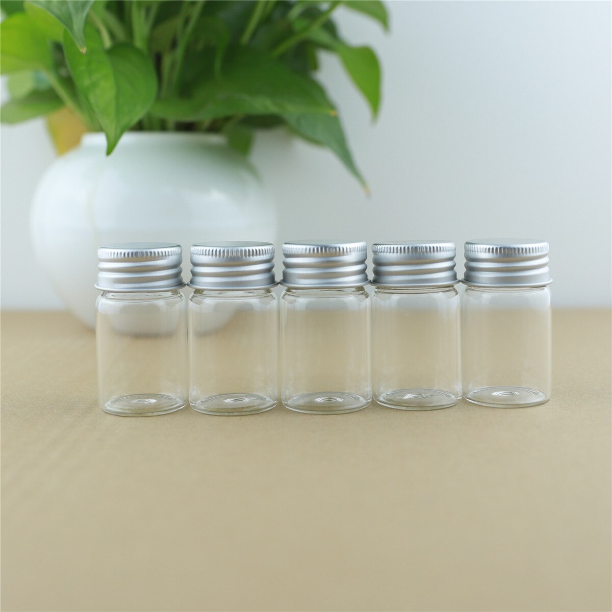 24 pièces/lot 30*50mm 20ml mignon petites bouteilles en verre bouchons en aluminium verre minuscules pots flacons en verre Transparent conteneurs bouteilles de parfum