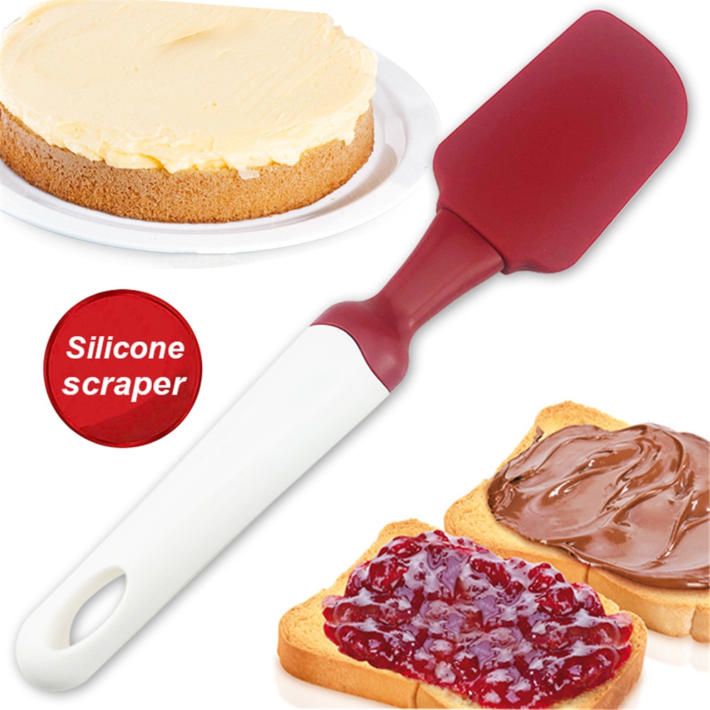 Silicone Cream Cake Spatula Mixing Batter Baking Scraper Brush Butter Mixer Cake Brushes Kitchenware Cake Tools