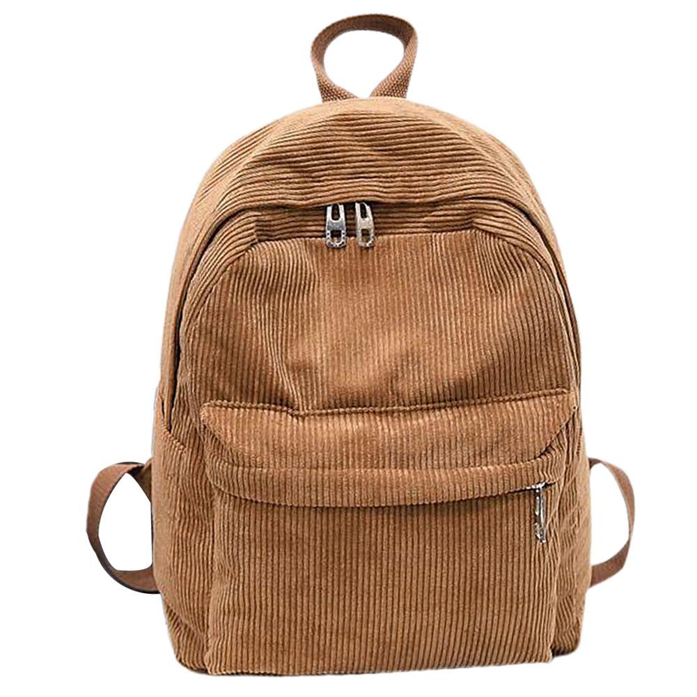 Trend Female Backpack Women Backpack College School School Bag Harajuku Travel Shoulder Bags For Teenage Girls: Khaki