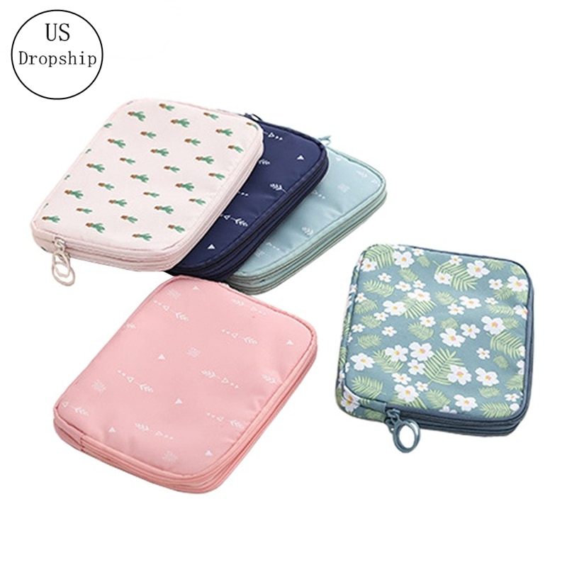 organisateur de voyage passeport sac carte de visite porte-carte d'identité porte-carte de crédit portefeuille pochette à fermeture éclair pour les femmes maquillage sacs