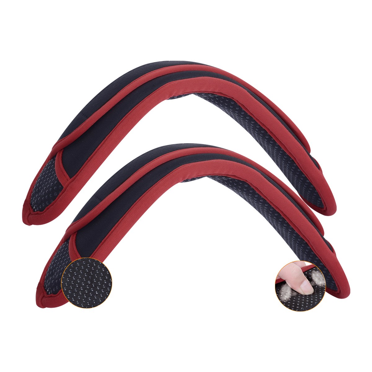 2 Pack Non-Slip Universal Shoulder Pads, Thick Backpack Strap Pads for Shoulder Bags, Guitar Straps, Computer Bags, etc., Remova: MULTI