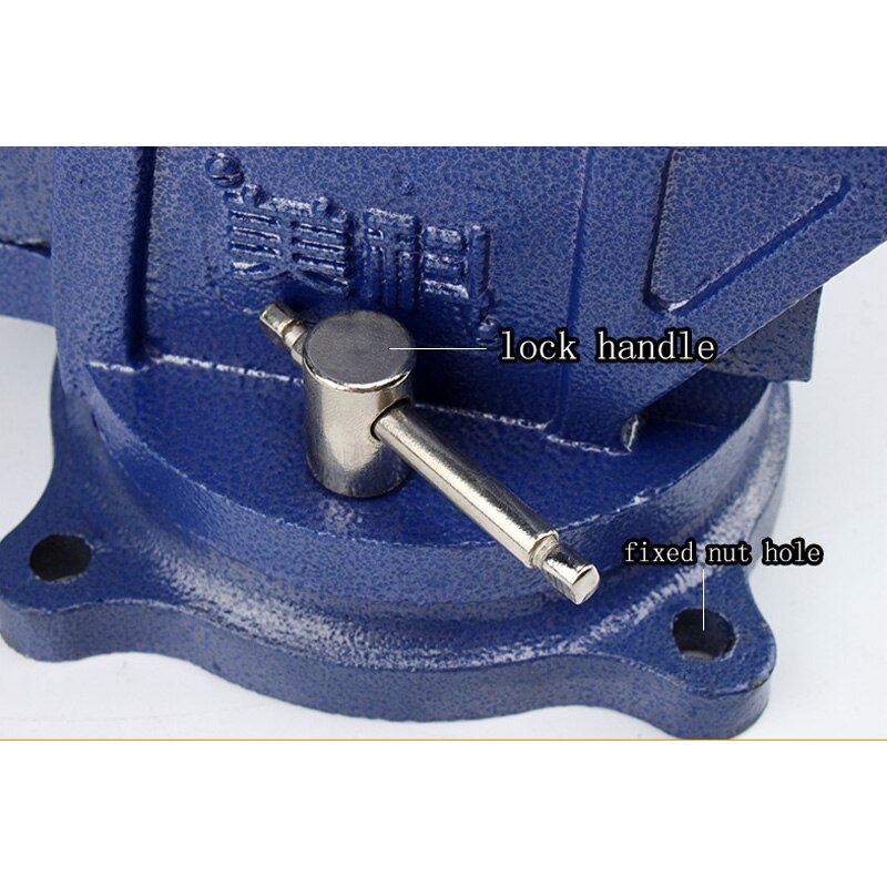 Sotrlo 4" Bench Vise Carst Iron Swival Table Vises for Multi-Purpose Heavy Duty with Square Working Area Clamp Tabletop Vise