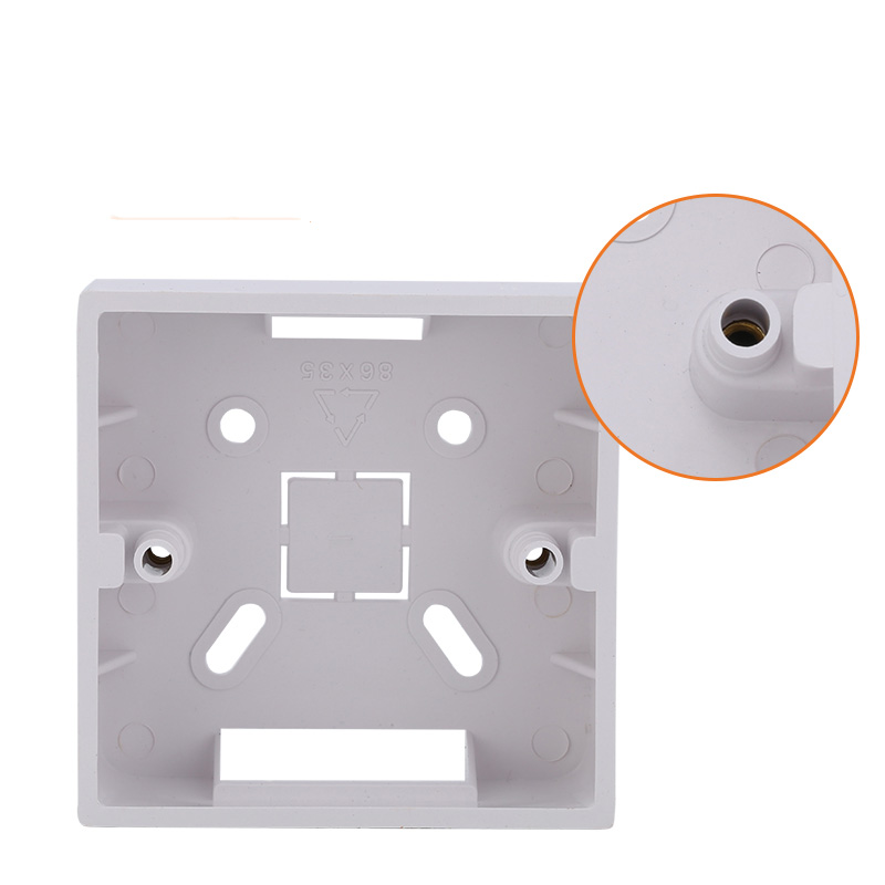 86 Type Wall Mounted Bottom Box PVC Wire Wiring Box for 86 Type Switch Socket Universal Bottom Box