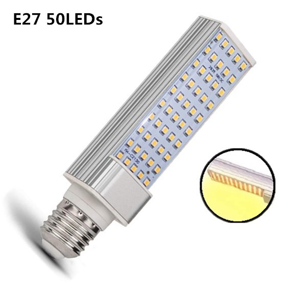 LED Plant Grow Lights Sunlike Full Spectrum 45W 50W 60W E27 Dual Head Flexible Gooseneck for Greenhouse flower Phyto lamp EU/US: Only Bulb E27 50LED