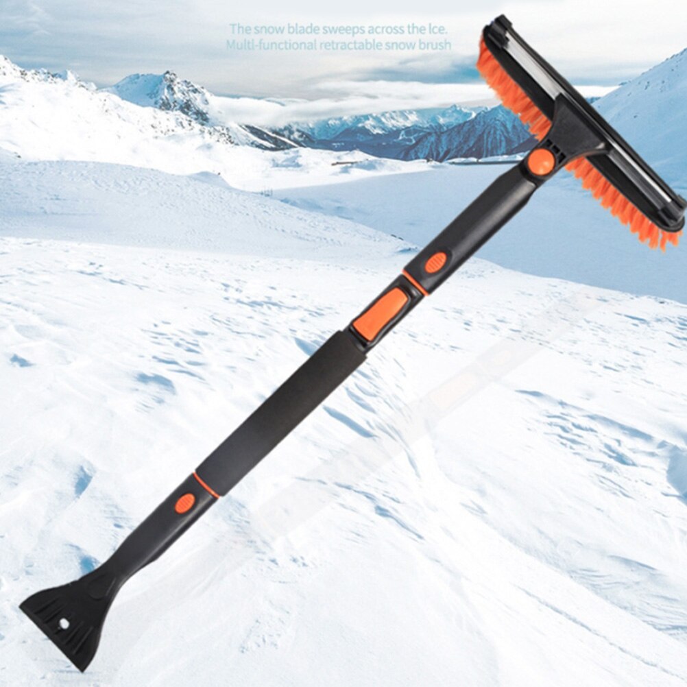 Auto Telescopische Sneeuw Borstel Multifunctionele Sneeuwschuiver Borstel Draagbare Sneeuw Clearing Tool Set