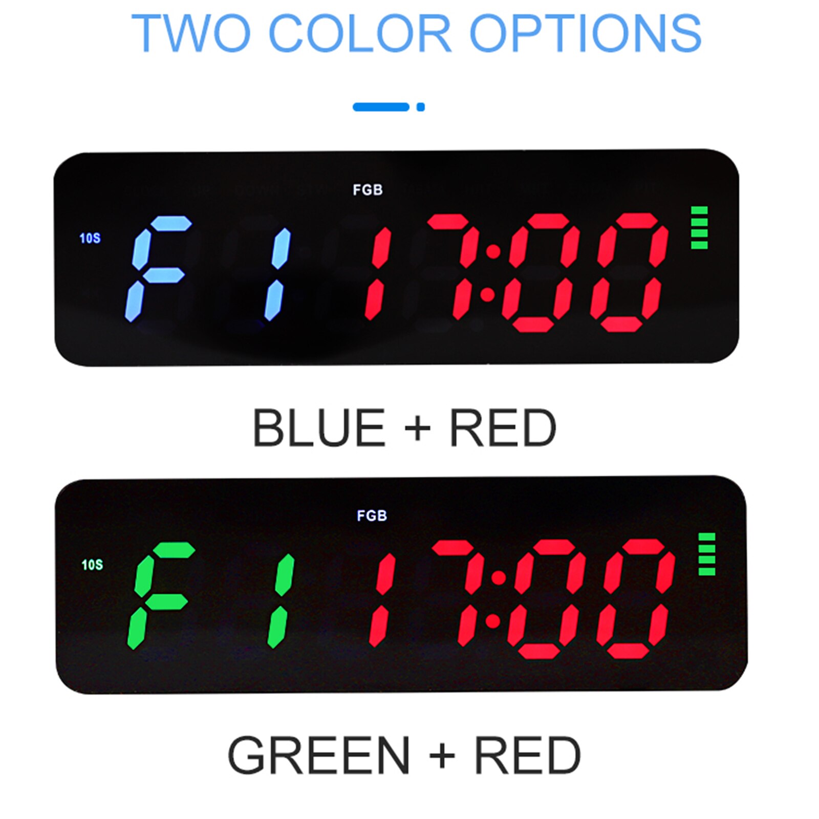 Gym Timer LED Fitness Interval Timer with Magnetic Back Count Down/Up Clock for Home Gym Outdoor Workout