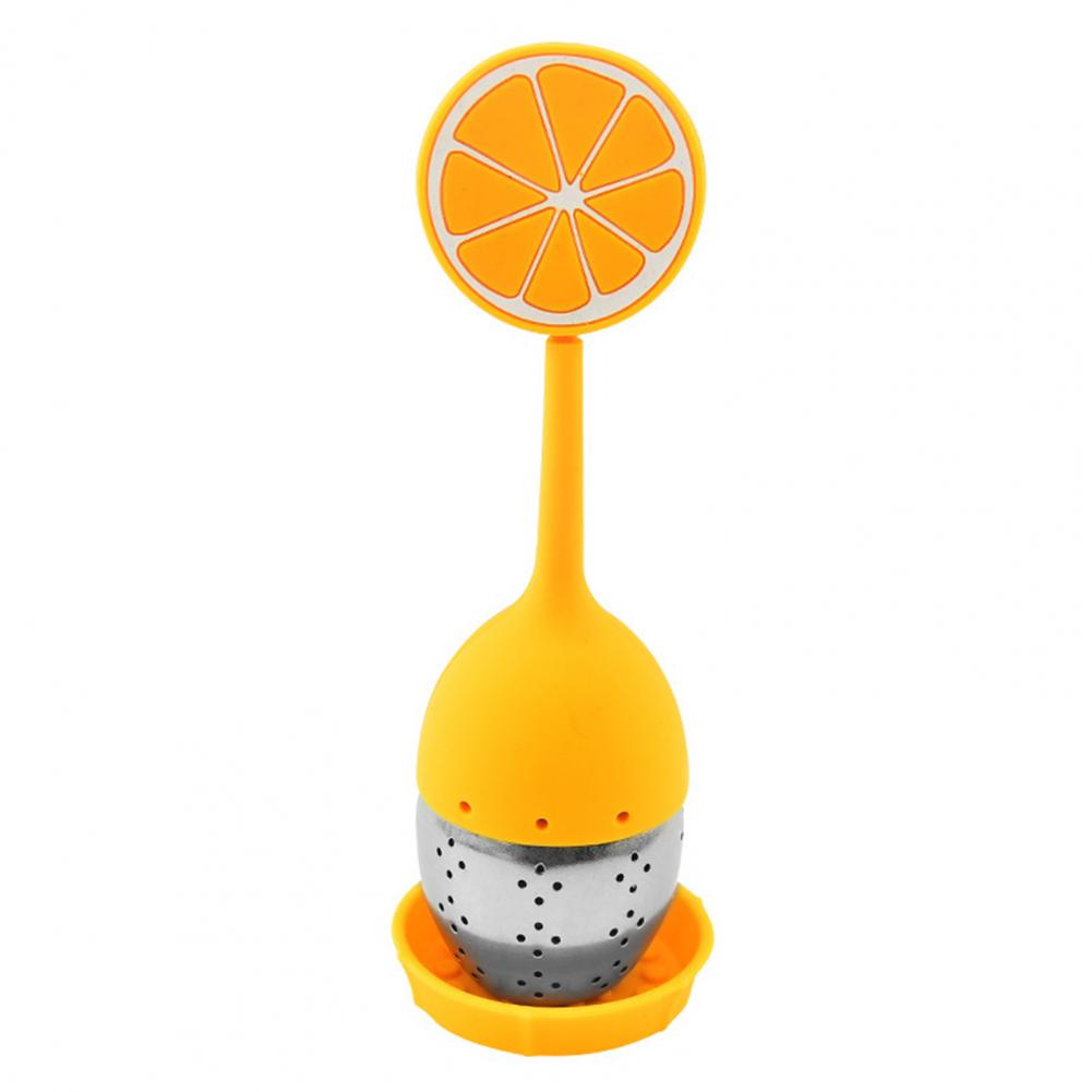 Infusor de té desmontable de silicona, filtro de aislamiento térmico, colador divertido de frutas y plantas, infusor de te