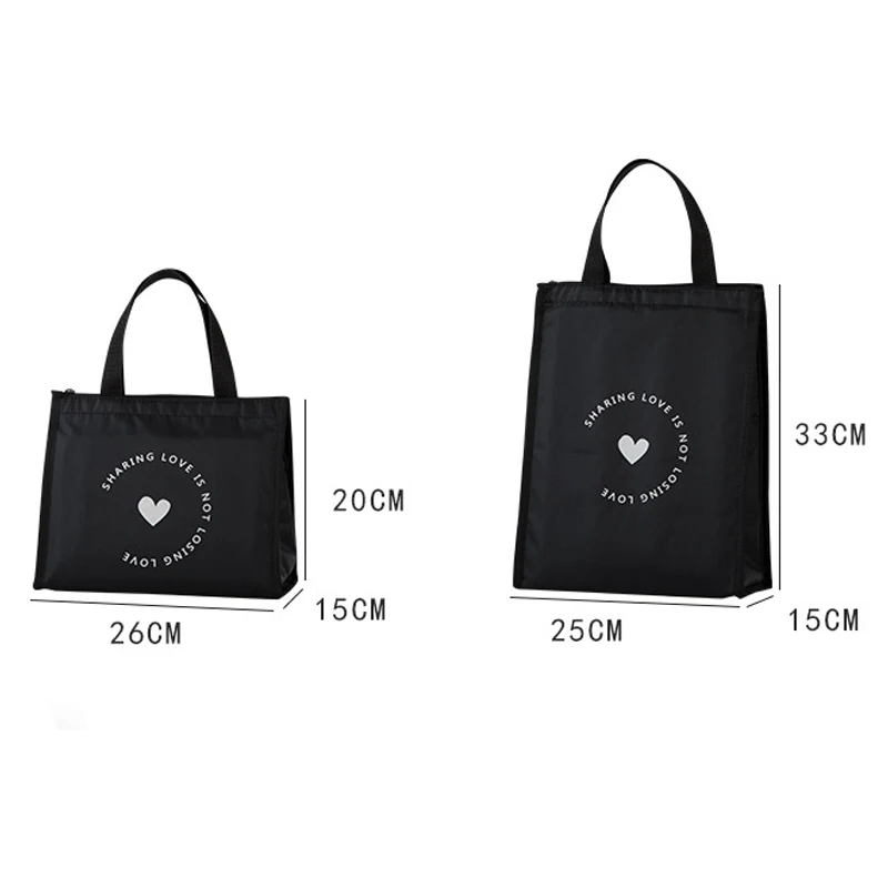 Isolierte Lunchtasche Ich bin kontrahierten Stil, langlebige Bento-Beutel, wärmeisolierte Lunchbox, Tragetasche, Kühltasche, Lunchbehälter