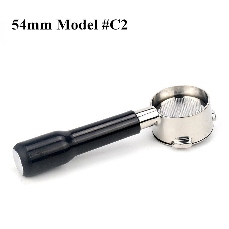 54mm Coffee Bottomless Portafilter For Breville 870/878/880 Filter Basket Stainless Steel Replacement Espresso Machine Accessory: 54mm C2