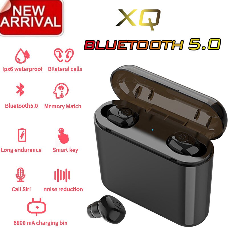 Newest TWS Wireless Earphones Headphones Bluetooth 5.0 Earbuds as Power Bank Sport Headset Noise Cancel Earphone Headphone