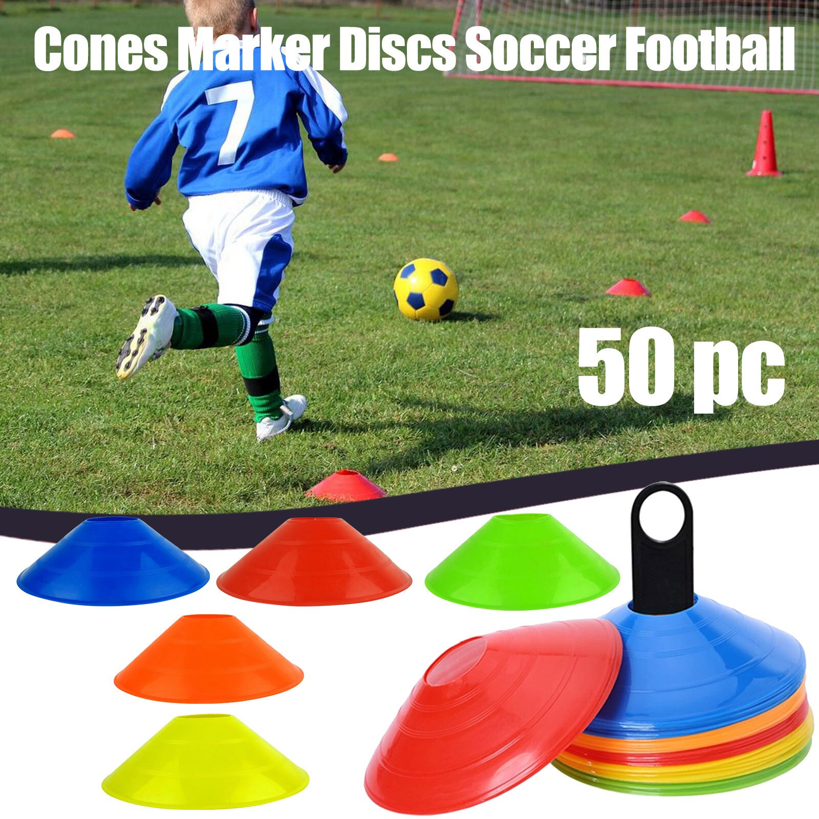 25# Soft Pe Disc Cones Agility Soccer Cones For Training Sign Football Kids Outdoor Sports Accessories Field Cone Markers: L
