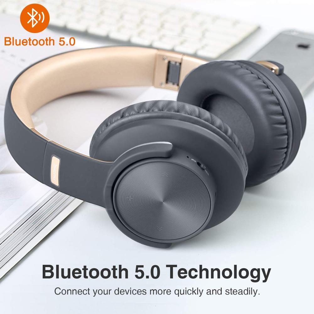 Picun B8 Drahtlose Kopfhörer Bluetooth 5,0 Headset 40H Spielen zeit berühren Kontrolle Über Ohr Kopfhörer mit Mic TF Stereo Headset für