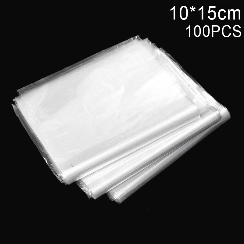 100 stuks/set krimpfolie, transparante pvc-krimpfolie, krimpfolie, verpakkingsfolie, afsluit- en beschermzak: 1015cm