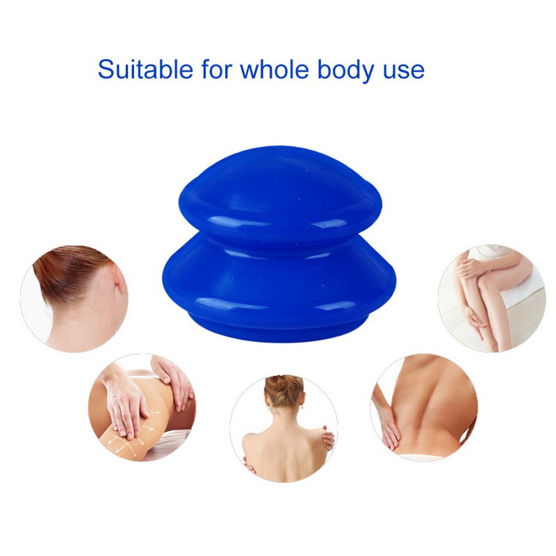 4 Stuks Siliconen Massage Cupping Set Anti Cellulite Vacuüm Cup Massager Chinese Therapie Zuig Facial Body ^ 1