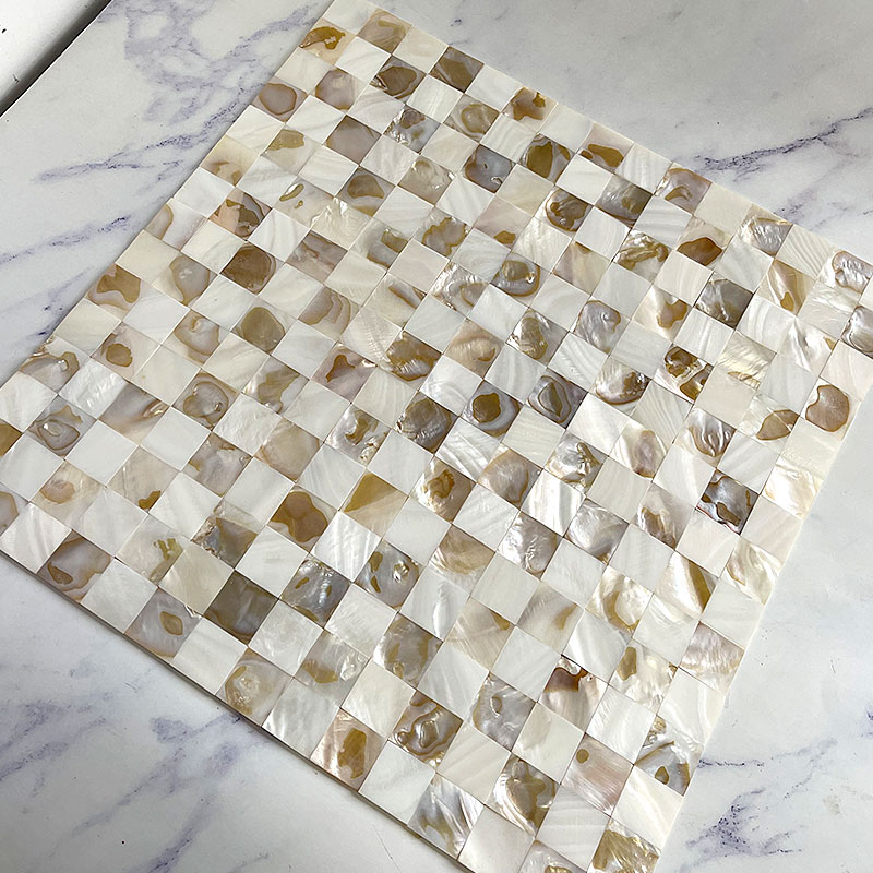 Muszla mozaika masa perłowa naturalna kuchnia backsplash tapeta płytka łazienka tło prysznic dekoracyjny arkusz płytki ścienne: Pomarańczowy Czerwony