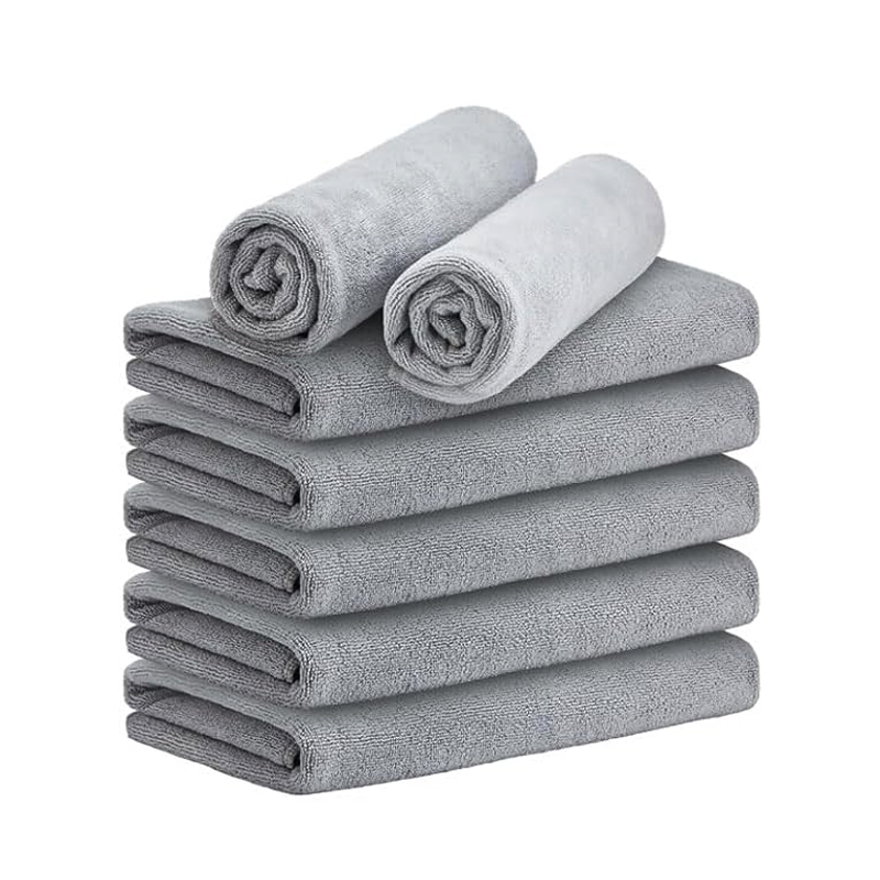 5Stck Schwarz Mikrofaser bleichen nachweisen Handtuch Schönheit Friseur Salon Haar Trocknen Handtuch einstellen Für Heimat Hotel Erholungsort Spa: 30X90CM / 22 # / 5Stck