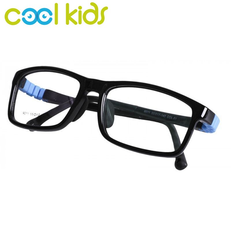 COOL KIDS Square Glasses Frames TR90 Flexible Child Glasses Frames Spectacles Frames for Kid Boy Girl Eyeglasses Optical Frames