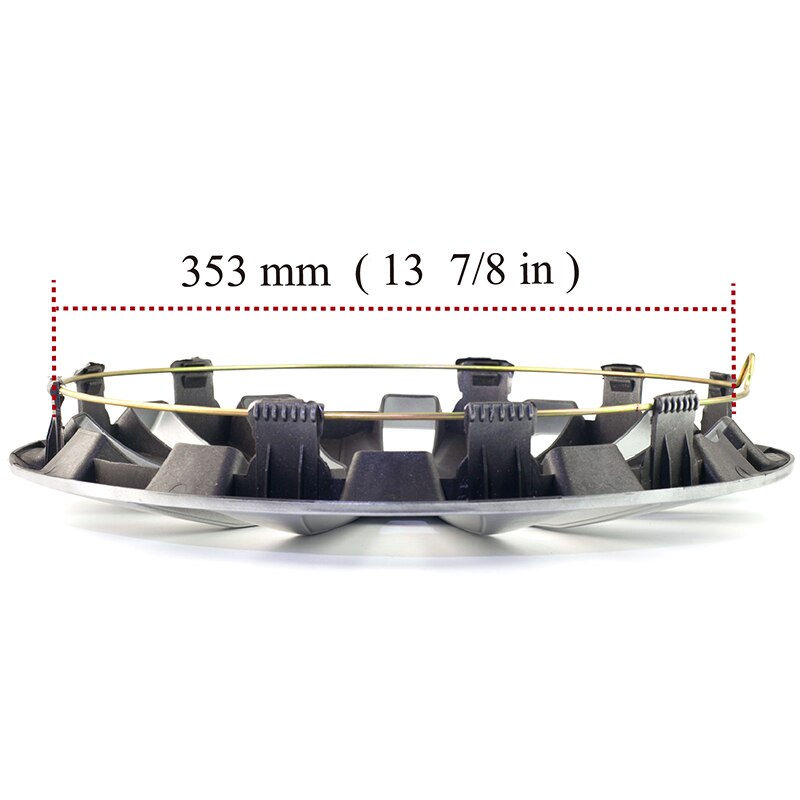 1 Piece 14" Wheel Center Cap R14 Rim Center Cover Universal Hub Cap With 12 Wheel Spoke Car Accessorie