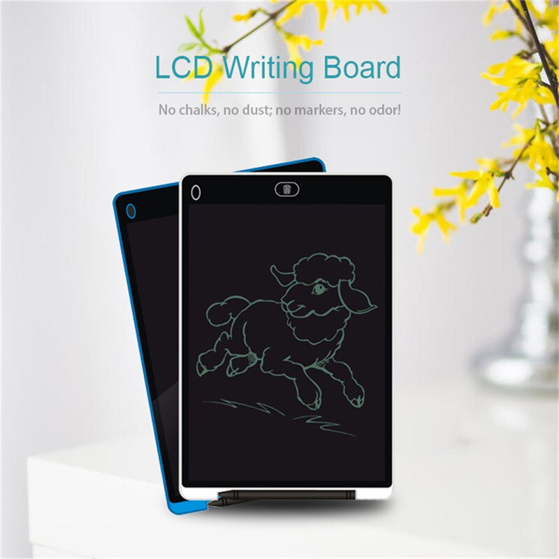 Tablero electrónico inteligente pizarra LCD de 12 pulgadas para negocios digitales infantiles luz energética pizarra Digital dibujo tableta pizarra