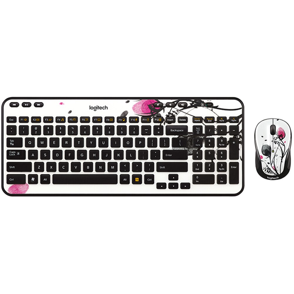 Logitech MK365 Mini Multimedia 2.4GHz Wireless Mouse Keyboard Combo Set Keyboard Mice for Office Notebook Laptop Desktop PC: Snowy fragrance