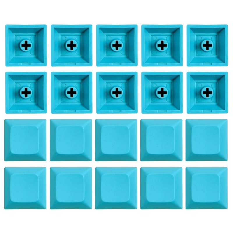 DSA 1U Keycap Set PBT Blank Keycaps DSA Profile 1U Height Keycap Set For Gaming Mechanical Keyboard 20PCS: DARK GRAY