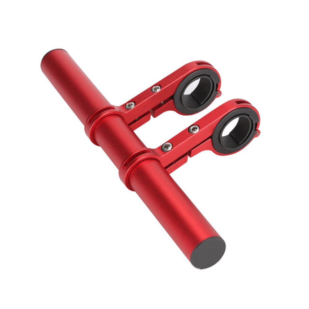 20CM Tube Bicycle Handlebar Extender Mount Mountain Bike Cycling Lamp Holder Accessorie: 20cm Red
