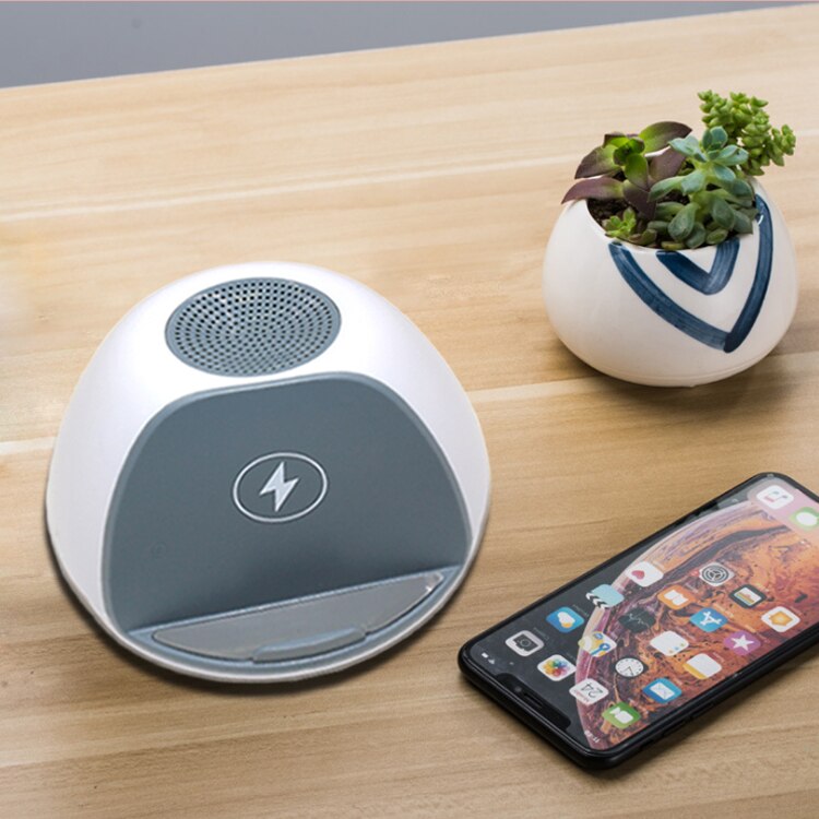 Neubiede draagbare mini draadloze speaker bluetooth met draadloze oplader telefoonhouder bluetooth speakers bureau speakers