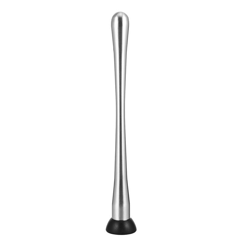 Agitador de cóctel de acero inoxidable, varilla agitadora, palo de paleta, mezclador de bebidas de fruta, martillo de trituración, herramienta de barra de hielo: B 30cm