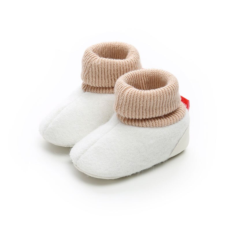 Winter baby jongens meisjes plus fluwelen warme laarzen baby jongen meisje antislip peuter instappers baby peuter eerste loopschoenen