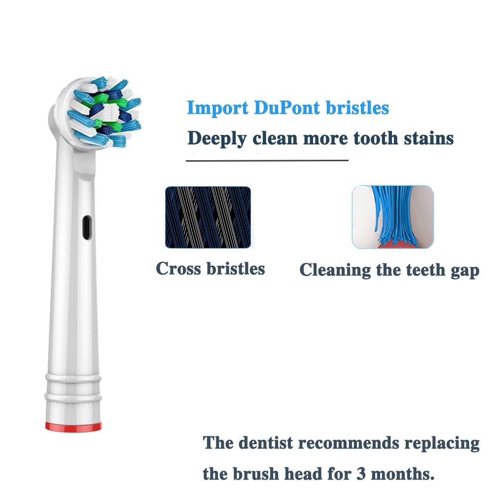Børstehoveder til oral b pro 650 pro 700 pro 1000 pro 2000 pro 2500 pro 3000 pro 4000 elektrisk beskyttelseshætte til tandbørstehoved