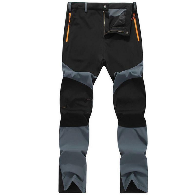 Wandelbroek outdoor wandelen heren warme dunne broek patchwork winddicht waterdichte trekkingbroek: B / Ik