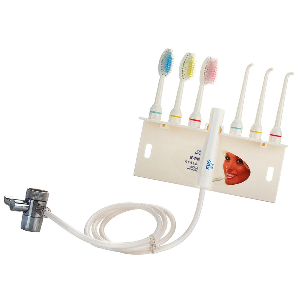 Kraan Tanden Flossen Water Flosser Monddouche Cleaner Tandenborstel Set Kraan Aangedreven Monddouche