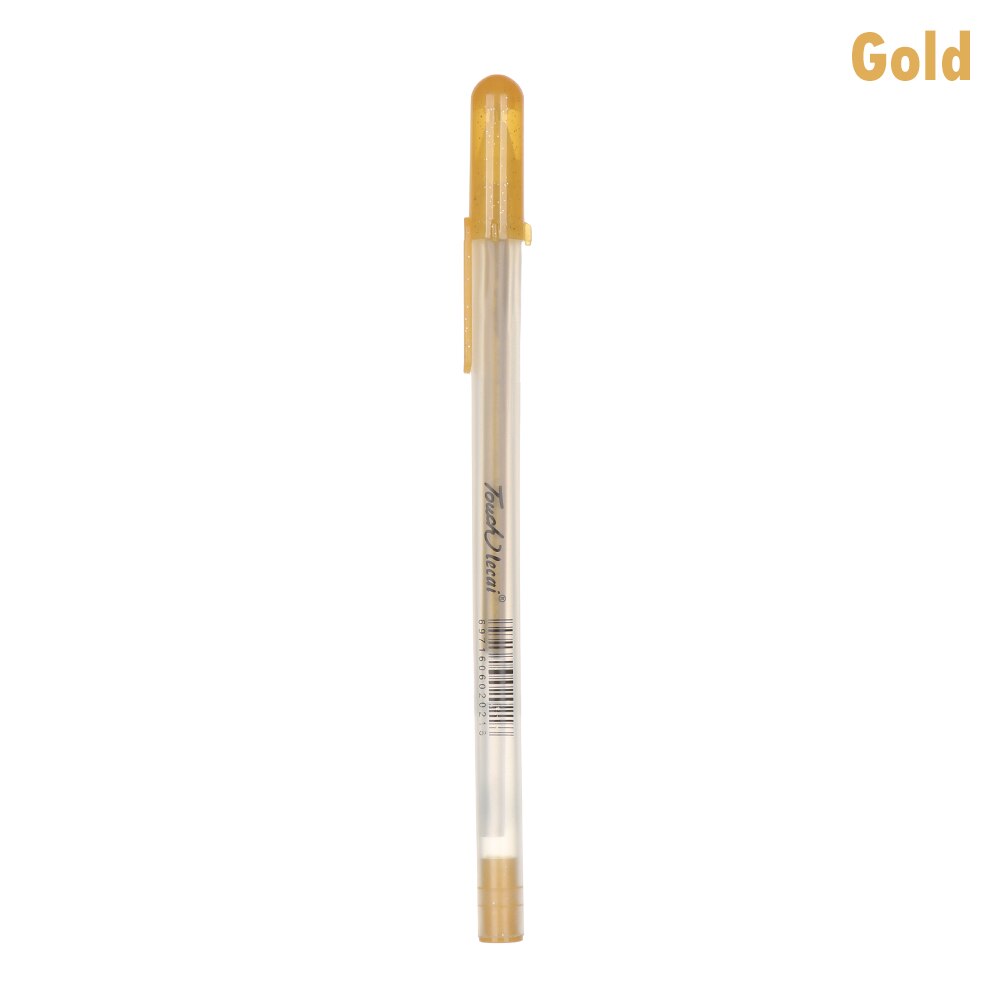 1 PC Niet giftig Plastic handgeschilderde Whiteboard Pen Multicolor Markeerstift Marker Pennen Graffiti Briefpapier School Kantoorbenodigdheden: Gold