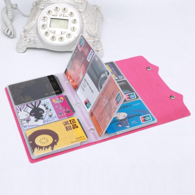 108 Slots Credit Card Holder Function PU Leather Business Card Women Credit Passport Card Bag ID Passport Card Wallet