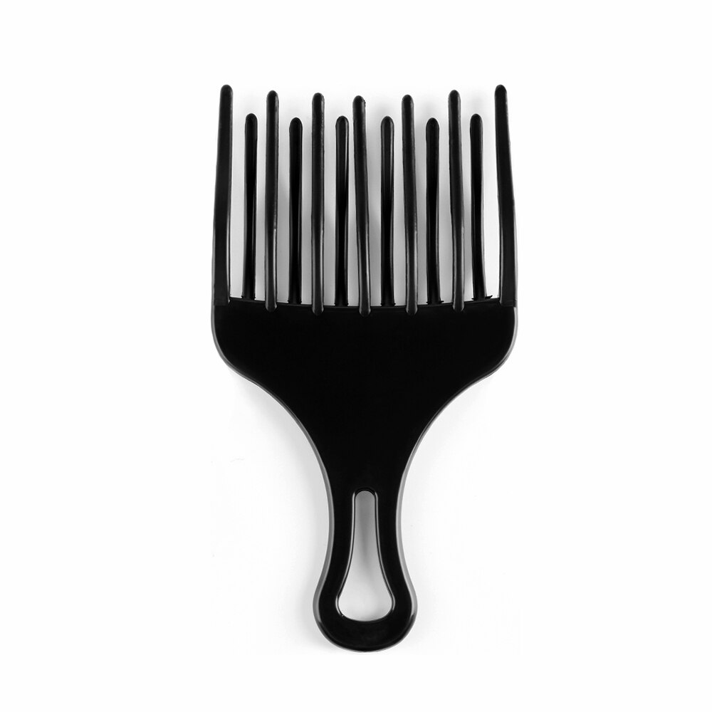 1pc afro hår indsæt vælg stor kam tand kam hår gaffel plast krøllet hår børste høj &amp; lavt gear værktøj til hårstyling: 2