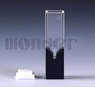 50ul 10mm Path Length Sub-Micro Quartz Cell With Black Walls And Lid