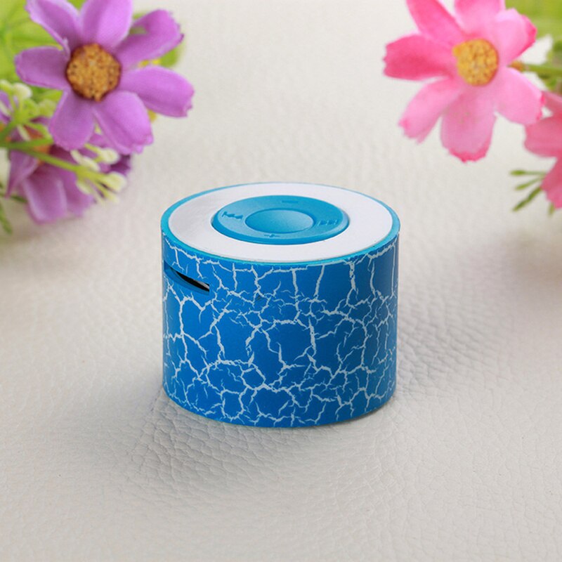 6 couleurs en option Crack Portable lecteur Mp3 Support Rechargeable TF carte lecteur de musique haut-parleur électronique grand public