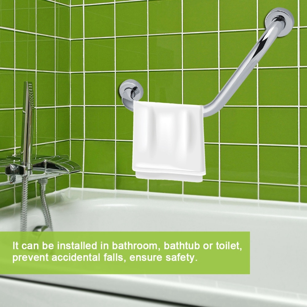 Tykkere rustfrit stål badeværelse badekar barstang sikkerhed håndskinne til bad bruser toilet bruser toilet bad bruser badekar håndtag
