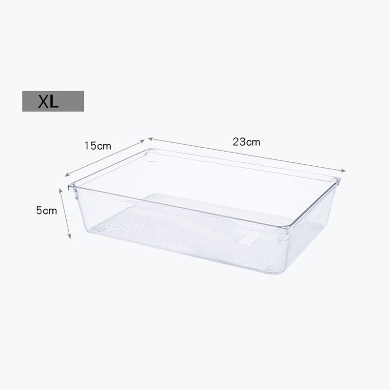 Storage Drawers Plastic Storage Organizer Drawers For Makeup Clothes Tableware Organizer Box Kitchen Desktop Organizer: xl