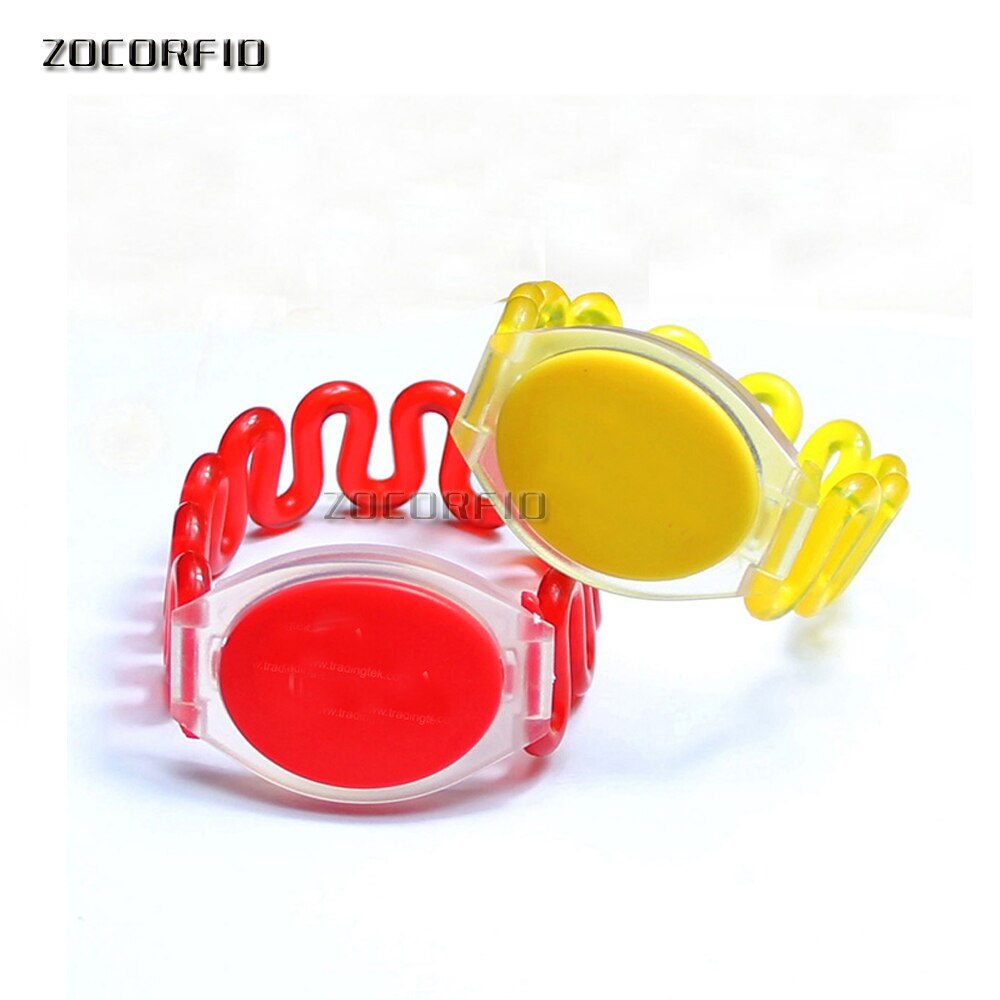 125khz RFID Cabinet locker wristbands sauna Resort Hotel waterproof bracelet with EM4100 chip