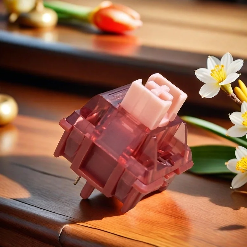 Haimu Heartbeat Silent Linear Switch 5pin Factory Prelubed Swappable for Gaming and Office Mechanical Keyboard 58g: BLACK SWITCH