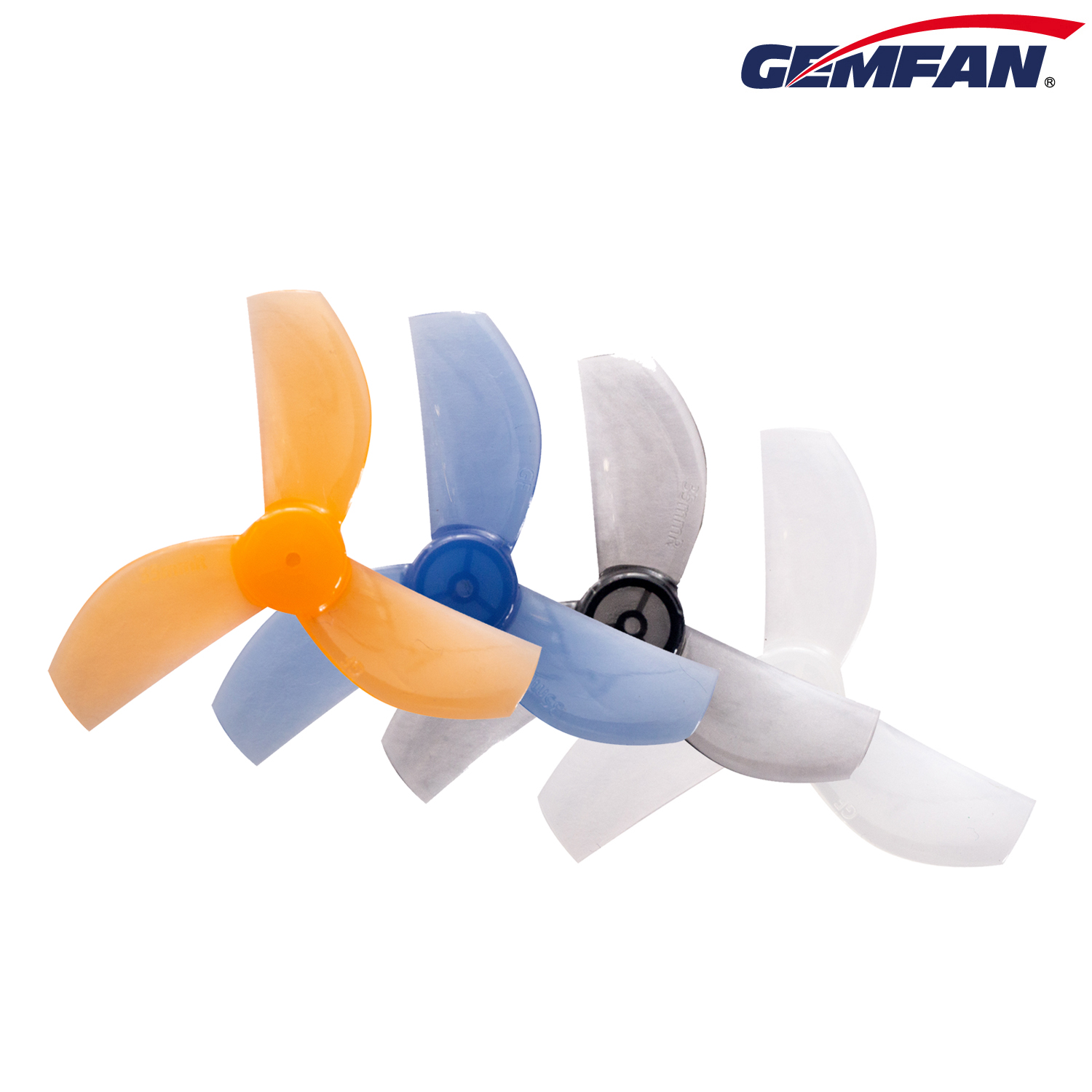 4 pares Gemfan 35mm-3 35mm 3 aspas PC Micro hélice 1,0mm para RC FPV Racing Freestyle FPV Tinywhoop Drones 08028 motores pieza de bricolaje