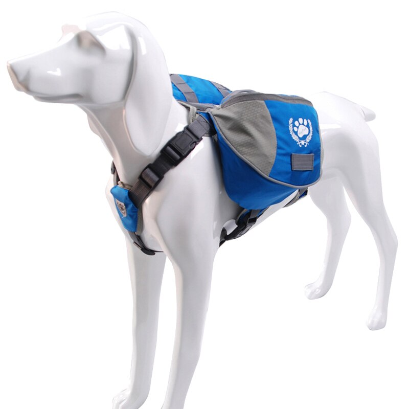 M/L-bolsa para alforjas de perro, arnés ajustable, mochila Transportín de exterior transpirable para mascotas, para perros grandes, viajar, senderismo y Camping